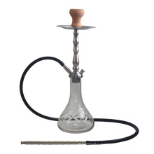 medium size cheap price shisha factory handmade shsha body best quality stainless steel hookah set price   S-7020